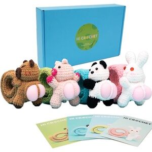 Beginner animal crochet set